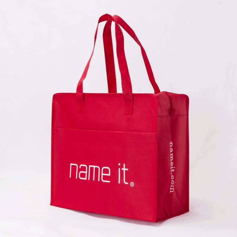 Custom Printed Logo Ecofriendly PP Reusable Grocery Shopping Tote Bags