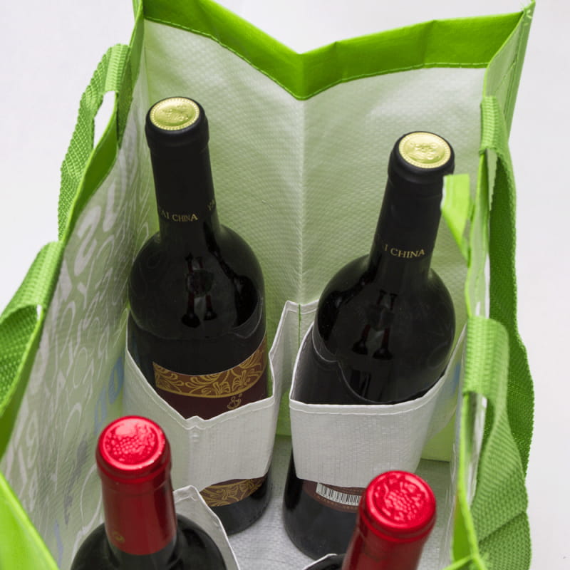 Customized Wholesale Printed Nonwoven Wine & Beer Tote Bags Homesgu