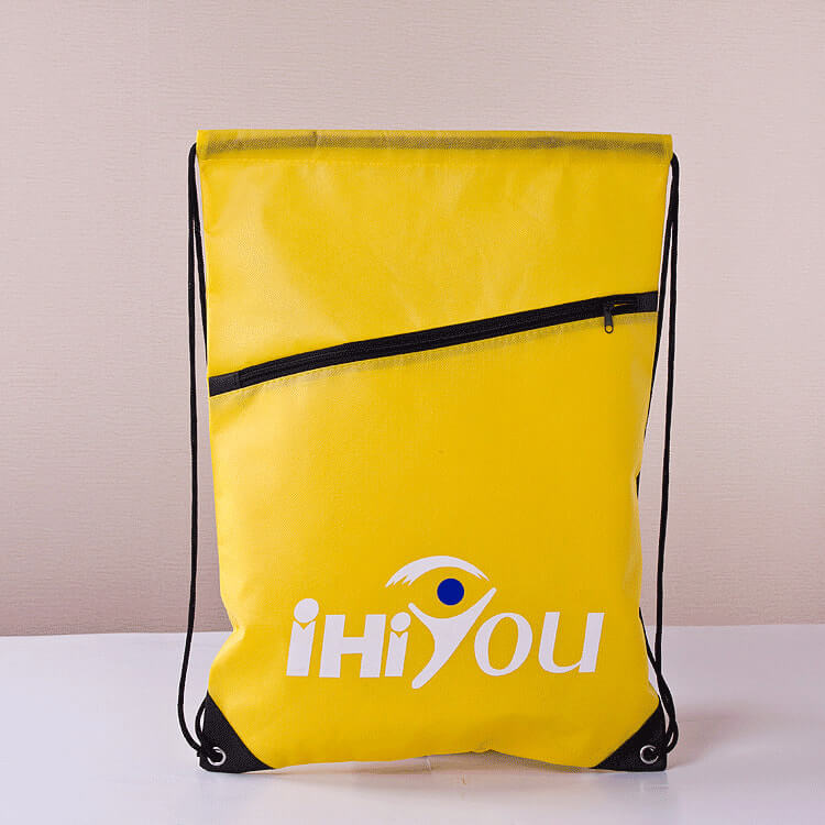 Wholesale Custom Logo Non-woven Sport Backpack Bags Drawstring Reusable Tote Bags - Homesgu
