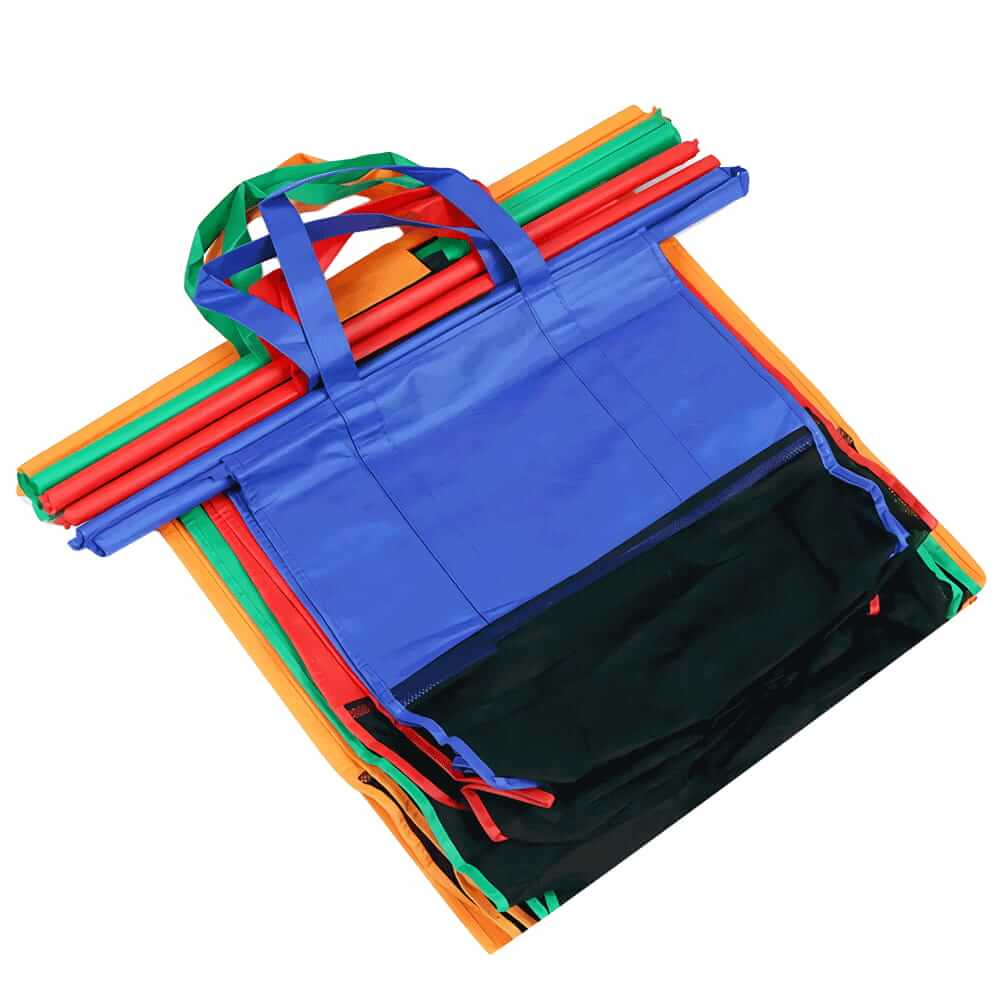Custom Logo DIY Thicken&Foldable Reusable Trolley Cart Supermarket Shopping Tote Bags - Homesgu