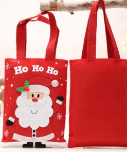 custom christmas gift cartoon tote colorful reusable bag 01