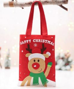 custom christmas gift cartoon tote colorful reusable bag 03