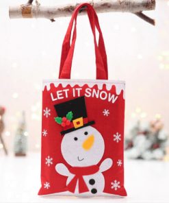 custom christmas gift cartoon tote colorful reusable bag 05