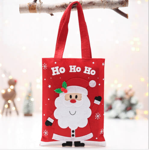 custom christmas gift cartoon tote colorful reusable bag 06