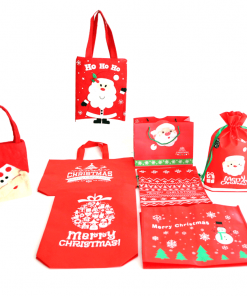 custom non-woven christmas gift reusable shopping bag 09