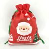 custom non-woven christmas reusable drawstring gift bag 02