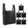 custom reusable grocery shopping tote travel foldable attached pouch bag 01