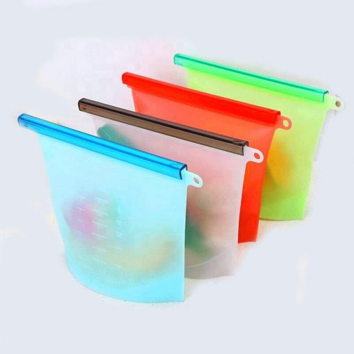 home preservation reusable container silicone food storage bag 01