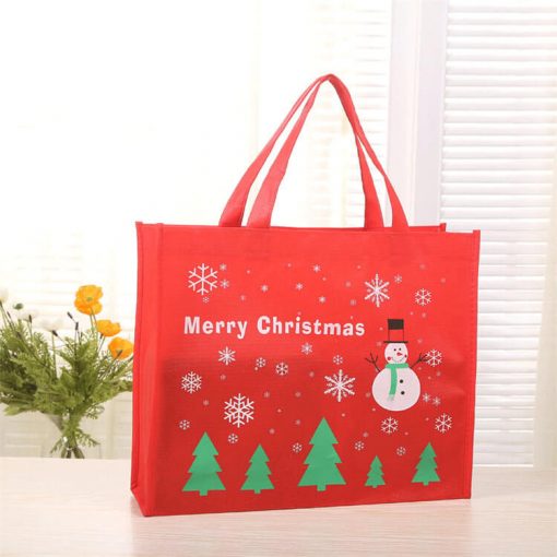non-woven shopping tote reusable christmas gift bag 01