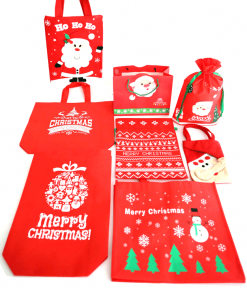 non-woven shopping tote reusable christmas gift bag 02