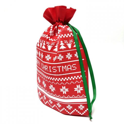 packaging gift christmas small non-woven drawstring bag 03