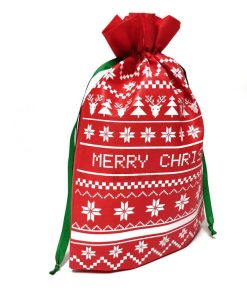 packaging gift christmas small non-woven drawstring bag 05