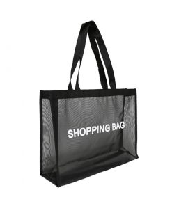 wholesale reusable tote mesh shopping bag nylon mesh beach net bag 05