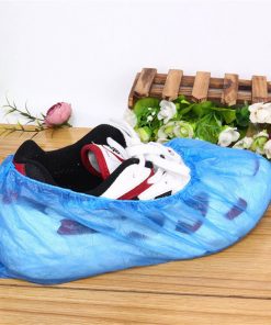 wholesale cleanroom protection blue biodegradable plastic waterproof disposable pe cpe safety shoe cover 01-02