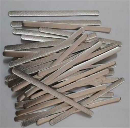 wholesale oem adhesive high quality aluminum flat strips for n95 aluminum strip nose wire for face mask 01-01