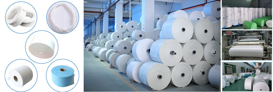 non-woven fabric raw material for face masks making factory showcase